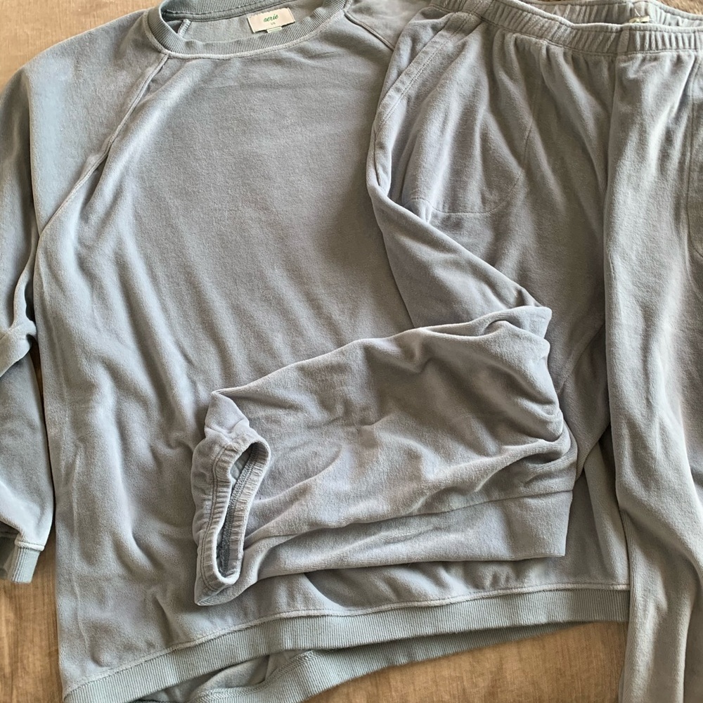 Velour leisure sweatsuit